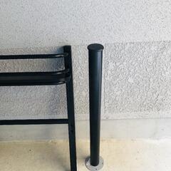 スチール　ベットフレームの画像