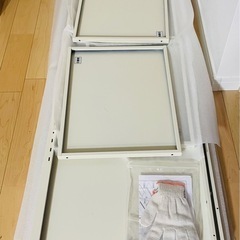 ［週末限定お値下げ！］屋外物置き スチール 鍵付き 新品未使用 アイボリーの画像
