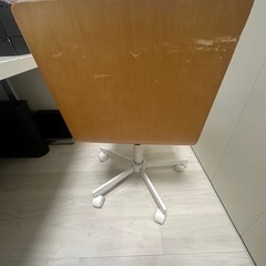 【家具】キャスターチェア⭐︎木製成形合板＋グレークッション張り の画像