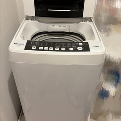 ジャンクHW-T55C 全自動洗濯機 ホワイト［洗濯 5.5kg /乾燥機能無/上開き］の画像