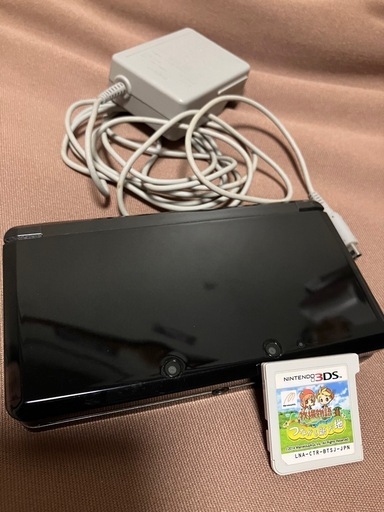 3DS本体 ブラック/オマケで牧場物語ソフトセット☆