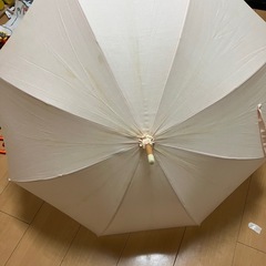 ピンクの日傘（長傘）　中古の画像