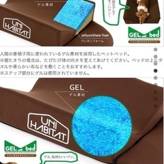 介護　UNIHABITAT ゲルに挟まるやわらかベッド 犬用　ペットの画像