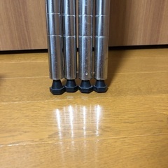 スチールラック 4段 シルバー 幅約53.5×奥行約34×高さ106cmの画像