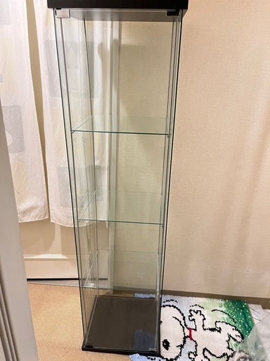 【新品未開封】IKEA　デトルフ　ガラスショーケース 新品未開封】IKEAデトルフガラスショーケース