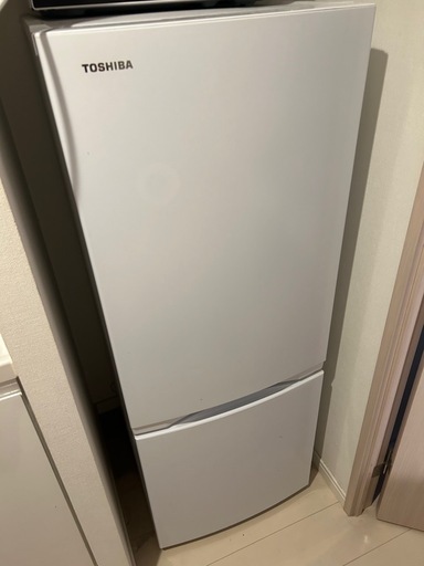 チ*ウ様 大阪市送料無料‼️冷蔵庫 2019 TOSHIBA 153L クリーニ 東芝】冷蔵庫153L
