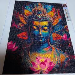 ダイヤモンドアート完成品の画像
