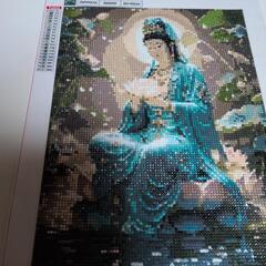 ダイヤモンドアート完成品の画像