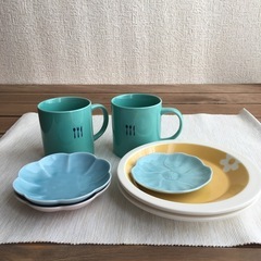 栗原はるみマグカップ mamaikukoプレート パステルカラー食器セットの画像