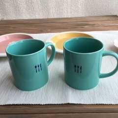 栗原はるみマグカップ mamaikukoプレート パステルカラー食器セットの画像