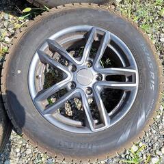 15インチ【タイヤ付き】195/65R15☆6.0J+47☆5-112☆バリ山☆アウディ、VW、フォルクスワーゲン☆A3、ゴルフ、トゥーラン、ヴァリアントの画像