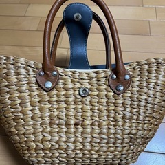 【取引中】カゴ バッグ トートバッグ　の画像