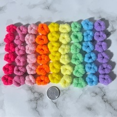 🌈ベビー＆キッズ用🌈結びやすい⭐︎カラフルミニもこもこヘアゴム⭐︎販売してます✨の画像