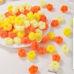 🌈ベビー＆キッズ用🌈結びやすい⭐︎カラフルミニもこもこヘアゴム⭐︎販売してます✨の画像