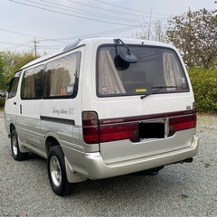 Ｈ５年式 トヨタハイエースワゴン スーパーカスタム　ディーゼルターボ４ＷＤ　ダブルエアコン３列シート　スライドドア（イージークローザー付き）の画像