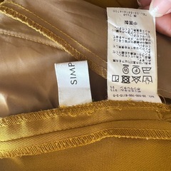 【サンプリシテ】レディース マスタード スラックス カジュアルコーデ Sの画像