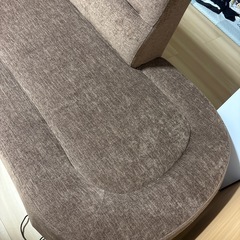 ジョイフル山新　ソファ　ブラウン　2.5人用　　　　　の画像