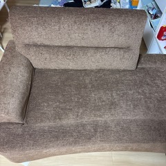 ジョイフル山新　ソファ　ブラウン　2.5人用　　　　　の画像