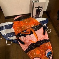 クマノミ フロート 浮き輪 空気入れ 中古セット