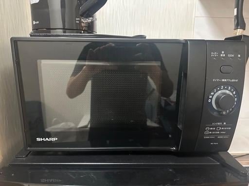 シャープ　電車レンジ　マッドブラックRETM18B
