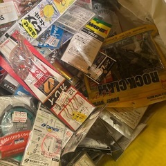 釣具どっさりの画像