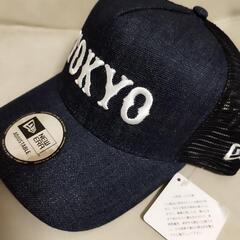 新品未使用　NEW ERA(ニューエラ)×ジャイアンツ(読売巨人軍)キャップ ネイビー  キッズ フリー の画像