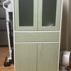 お取引きまりました　新品未使用！キッチン収納ミニ食器棚　dinos キャビネットの画像