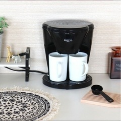 ERETTO"mono"(エレット モノ) 2CUPコーヒーメーカー (ET-107) の画像