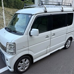 スズキエブリイワゴンハイルーフ4WD  車検2年シートヒーター　ナビ　テレビ　の画像