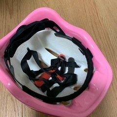 子供用ヘルメット　女の子向け　ピンク色の画像