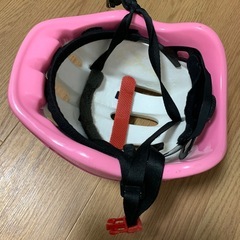子供用ヘルメット　女の子向け　ピンク色の画像