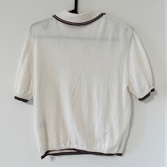 【未使用に近い】H&M エイチアンドエム 半袖 ニット Sの画像
