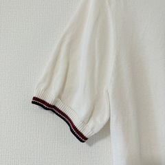 【未使用に近い】H&M エイチアンドエム 半袖 ニット Sの画像