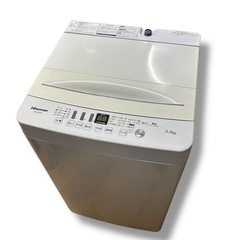 Hisense ハイセンス 全自動 洗濯機 5.5kg ホワイト HW-K55E 
の画像