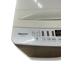 Hisense ハイセンス 全自動 洗濯機 5.5kg ホワイト HW-K55E 
の画像