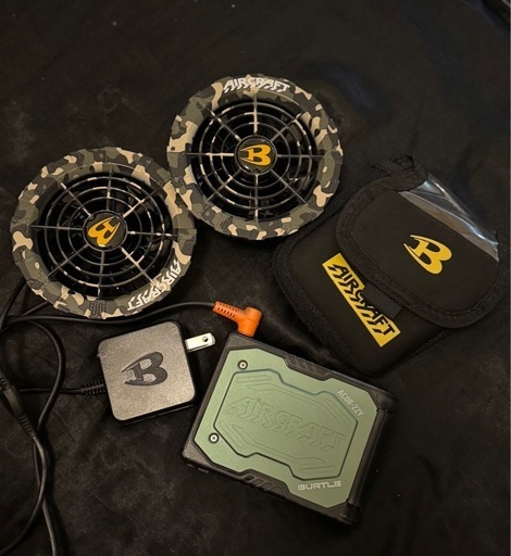 空調機☆バートル☆2024限定☆カモフラ柄ファン☆22Vバッテリー