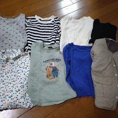 早い方優先。最終値下げ。子供服　100〜110②　46着まとめて　おまけのエプロンの画像