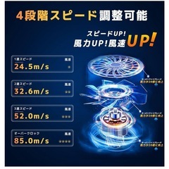 電動エアダスター ハンディクリーナー　両用　強力　5000mah大容量バッテリーの画像