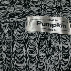 コート2点まとめて②　グレー系　ロングニットコート＆変わった型のPUMPKINニットの画像