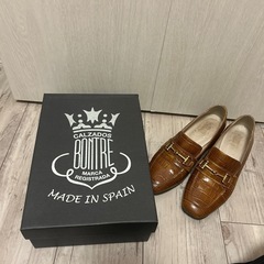 スペイン製　本革ローファーの画像
