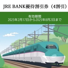 【取引中】JR東日本割引券(4割引)2枚