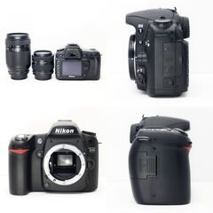 【全国送料無料】 Nikon D80✨ショット数わずか!! カメラバッグ付き 望遠 ダブルレンズセット ズームセット✨ 届いたらすぐに使えます✨ ニコンの画像