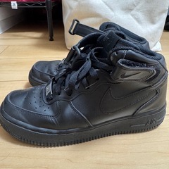 NIKE AIRforceone 黒の画像