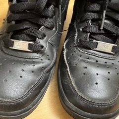 NIKE AIRforceone 黒の画像