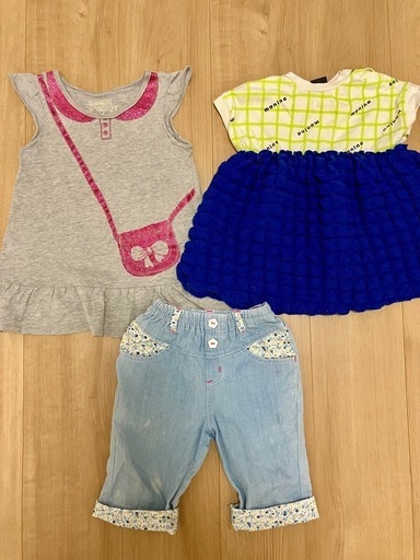 女の子🎀 90~95センチ 3点セット (ひまわり) 富山のキッズ用品