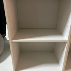 カラーボックス 2段 2個セット ホワイトの画像