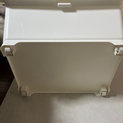 コロコロ 蓋付き 収納ケース ホワイト の画像