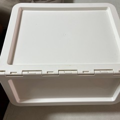 コロコロ 蓋付き 収納ケース ホワイト の画像
