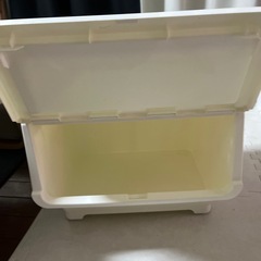 コロコロ 蓋付き 収納ケース ホワイト の画像