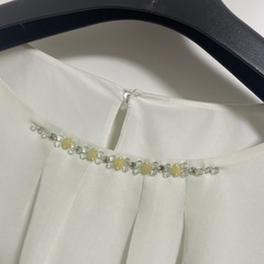 無料でどうぞ！LAISSE PASSEの袖プリーツブラウス(難あり)です☺️の画像
